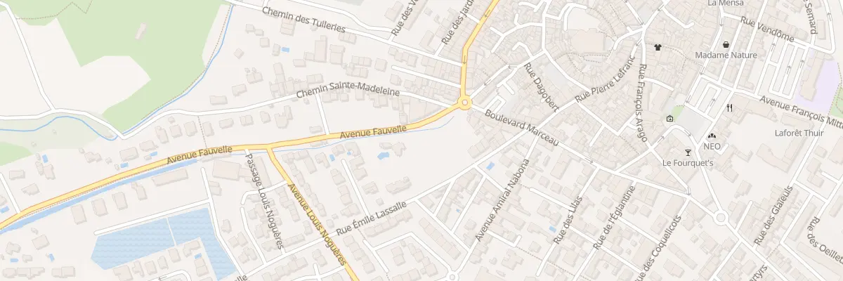 Plan de la Rue Emile Lassalle à Thuir