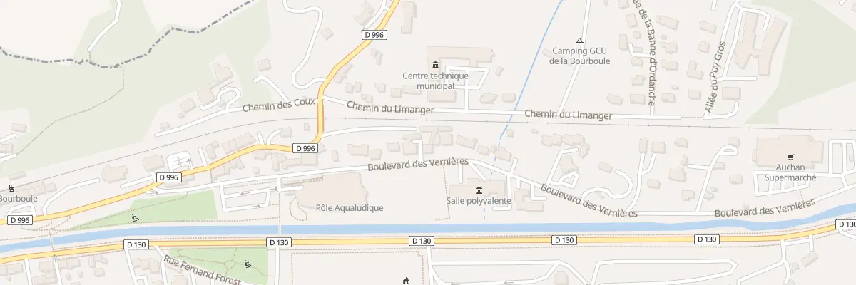 Plan du 321 Bd des Vernières à La Bourboule