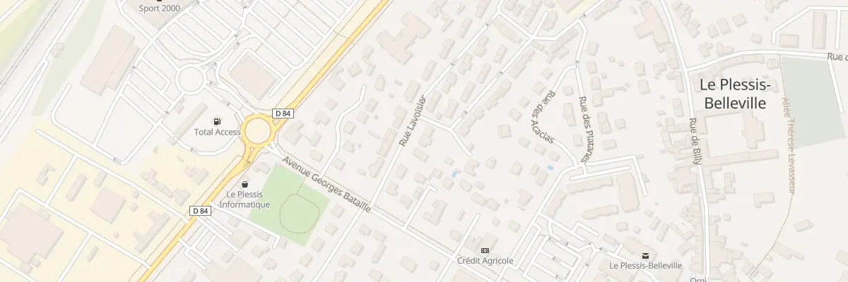 Plan du 6 Rue Lavoisier au Plessis-Belleville