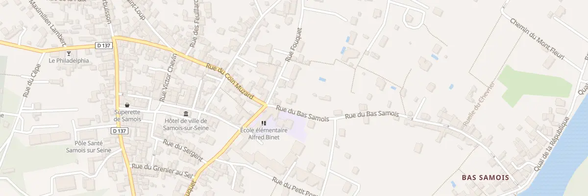 Plan du 46 Rue du Bas Samois à Samois-sur-Seine