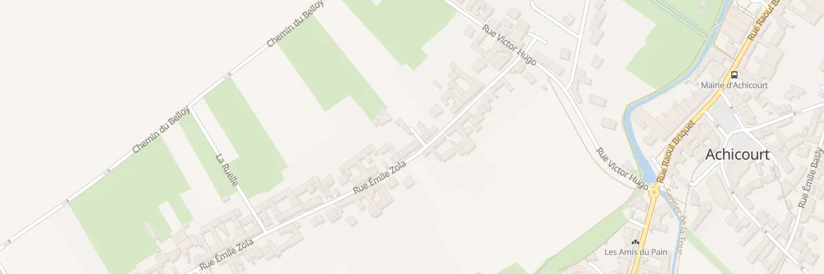 Plan du 20 Rue Emile Zola à Achicourt