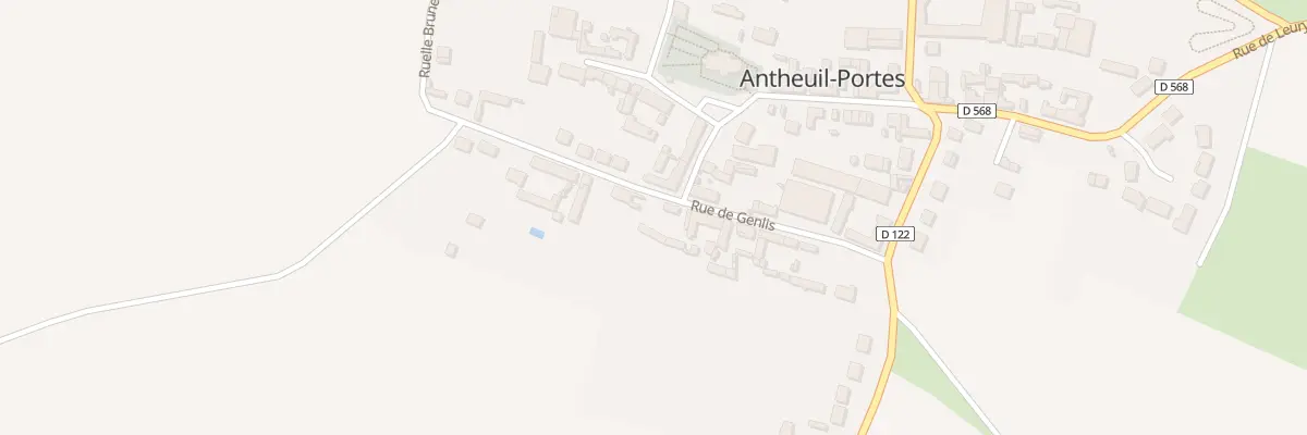Plan du 159 Rue de Genlis à Antheuil-Portes