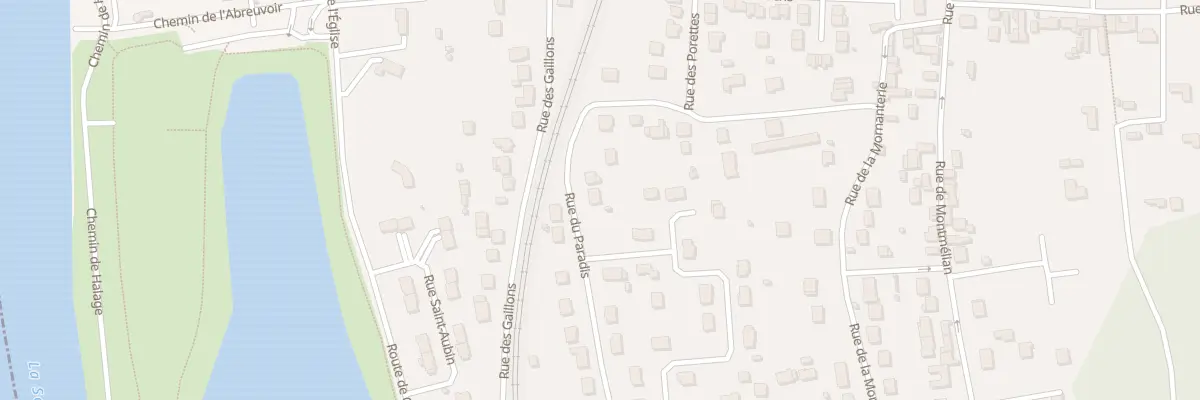 Plan du 26 Rue du Paradis à Samoreau