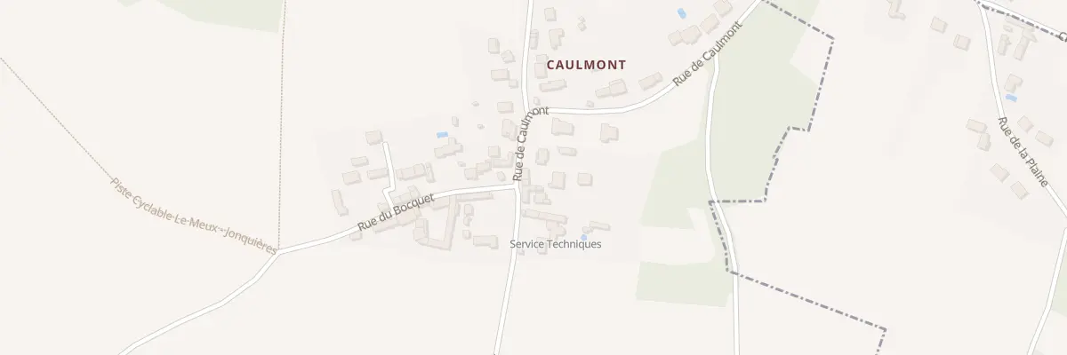 Plan du 88 Rue de Caulmont au Meux