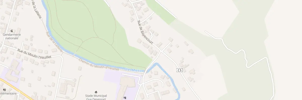 Plan du 294 Rue de Bayencourt à Ressons-sur-Matz