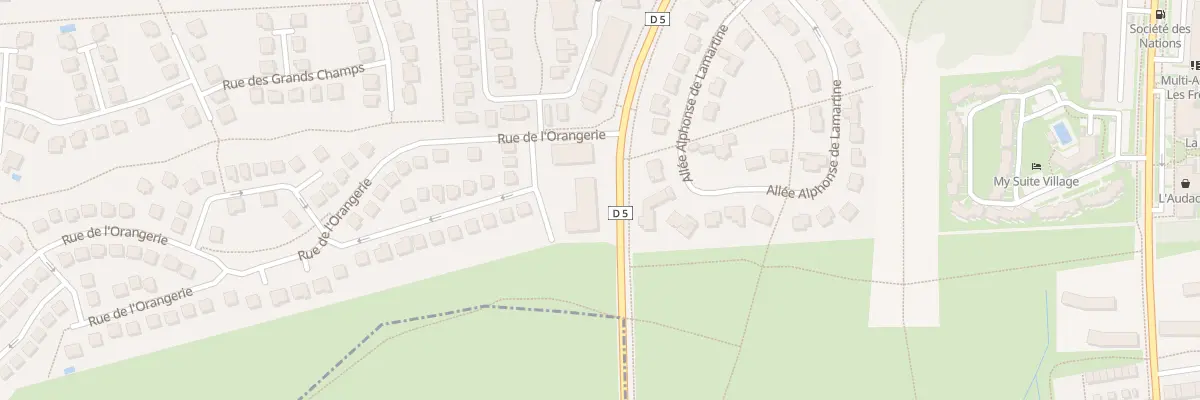 Plan du 75 Rue de l’Orangerie à Montévrain