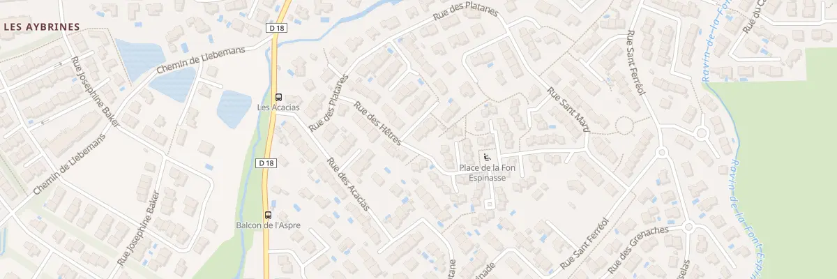 Plan du 9 Rue des Peupliers à Thuir