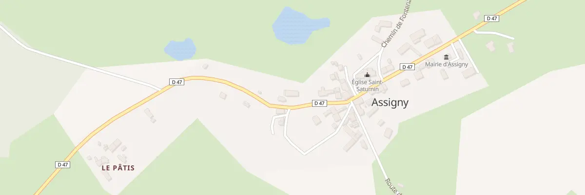 Plan du 8 Rte du Château à Assigny