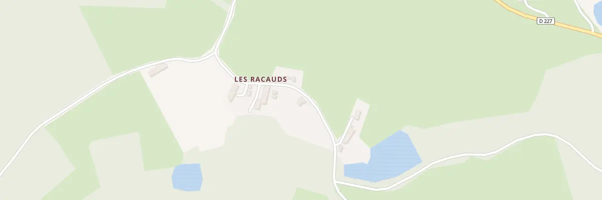 Plan du 5244 Les Racauds à Gouttières