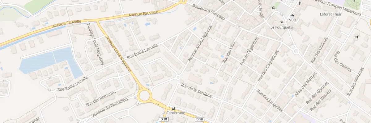 Plan du 2 Rue des Abricotiers à Thuir