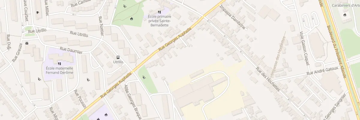 Plan du 25 Rue Georges Auphelle à Arras