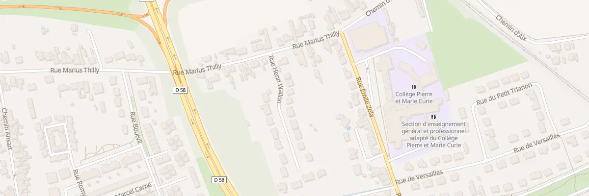 Plan du 7 Rue Henri Wallon Rés du Noroit à Liévin