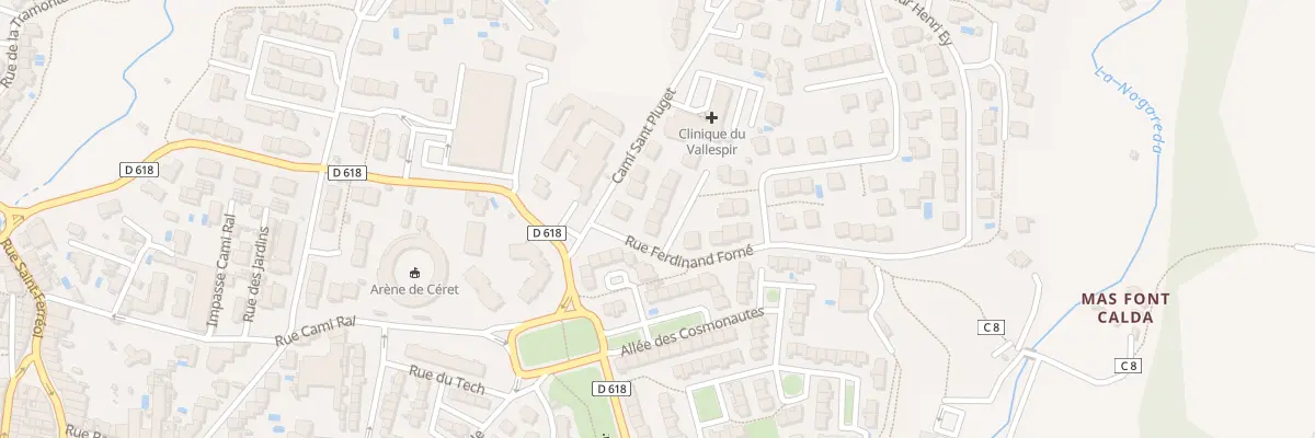 Plan du 2 Sq Mozart à Céret