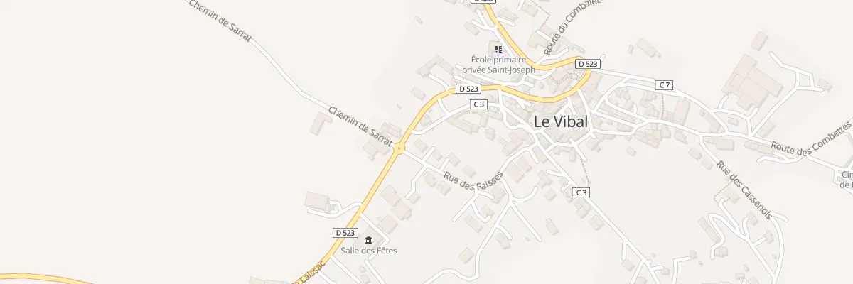 Plan du 5204 Les Faisses au Vibal