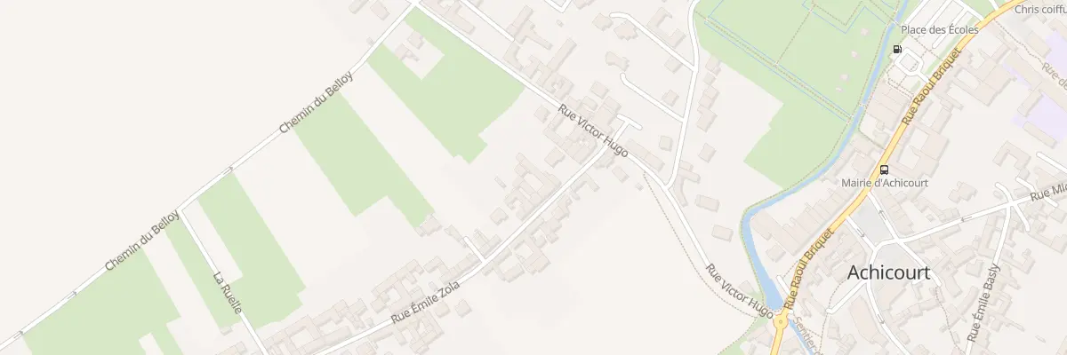 Plan du 6 Rue Emile Zola à Achicourt