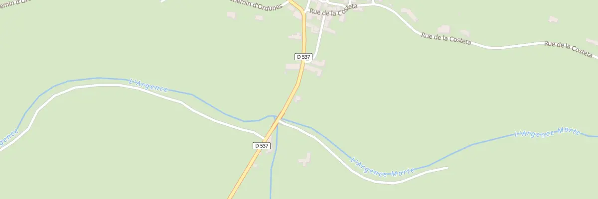 Plan du 5444B Orlhaguet à Argences en Aubrac