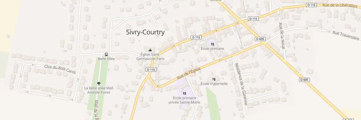 Plan du 114 Rue de l’Eglise à Sivry-Courtry