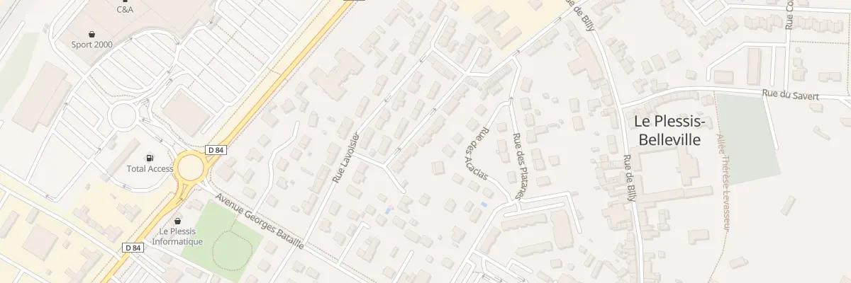 Plan du 10 Rue Pasteur au Plessis-Belleville