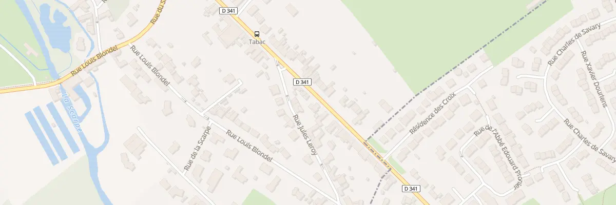Plan du 25 Rue Roger Salengro à Anzin-Saint-Aubin