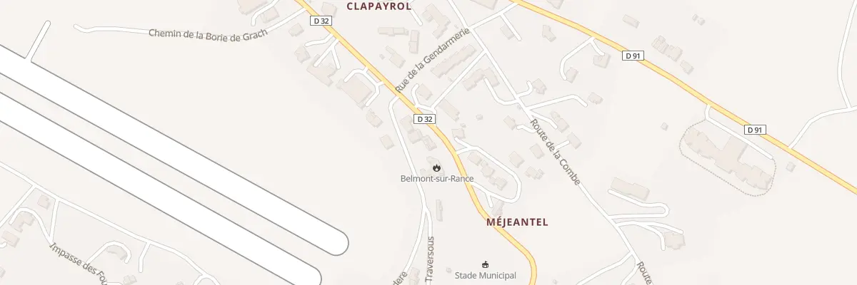 Plan du 5657 Borie de Grach à Belmont-sur-Rance
