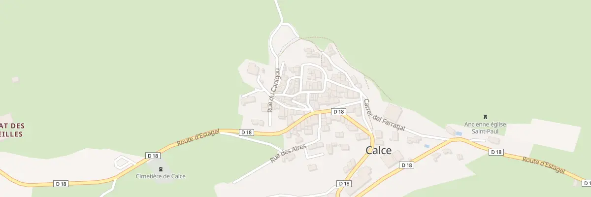 Plan du 80 Le Village à Calce