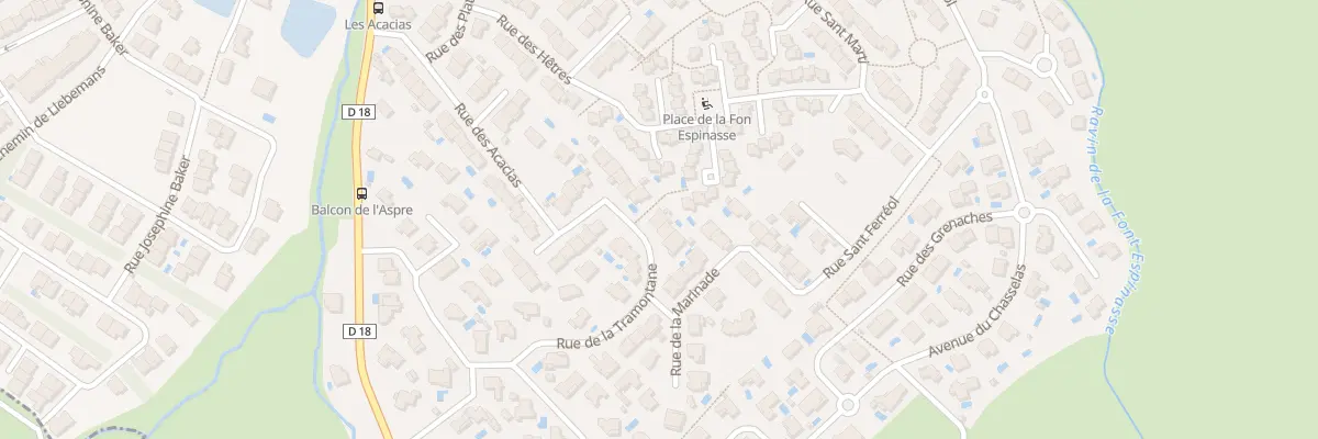 Plan du 14 Rue de la Tramontane à Thuir