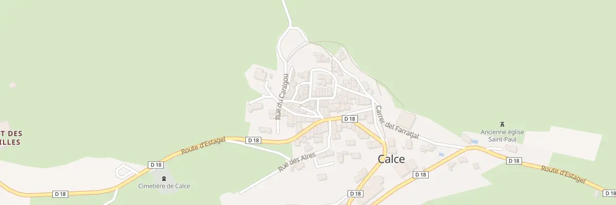 Plan du 25 Le Village à Calce