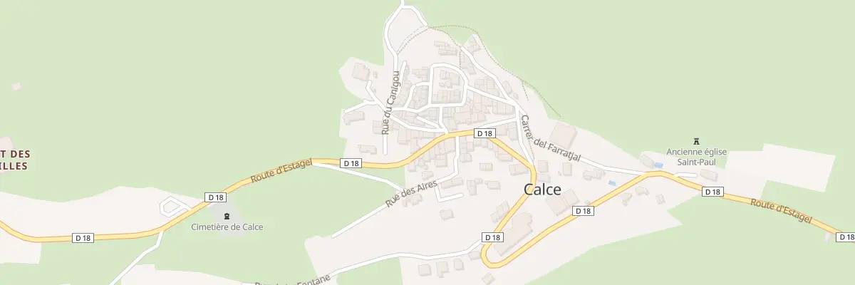 Plan du 24 Rte d’Estagel à Calce