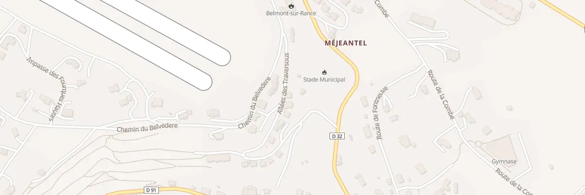 Plan du 5333 Les Traversous à Belmont-sur-Rance