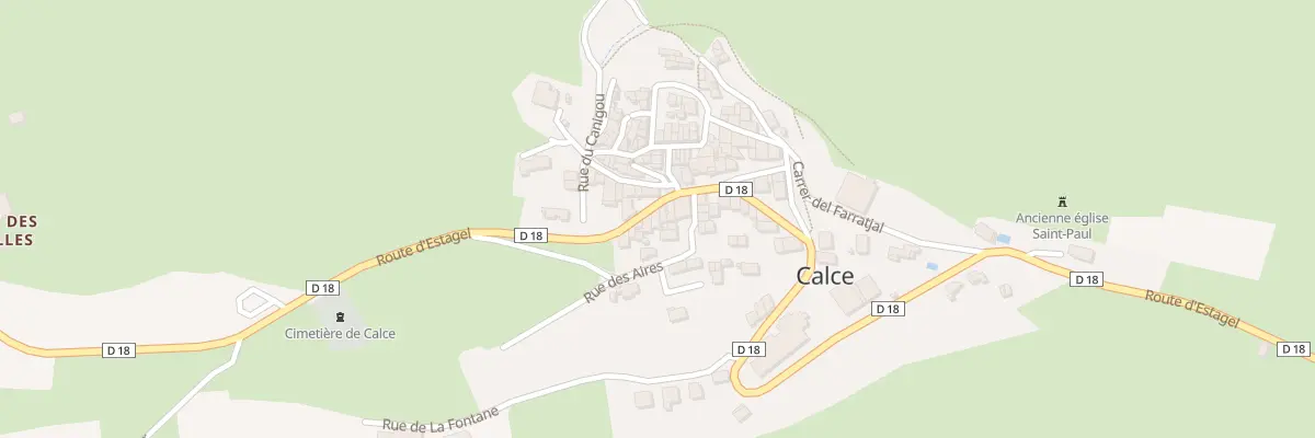 Plan du 55 Le Village à Calce