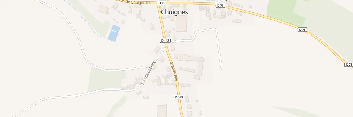 Plan du 5 Gr Grande Rue à Chuignes