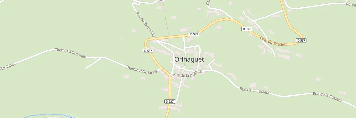 Plan du 5432 Orlhaguet à Argences en Aubrac