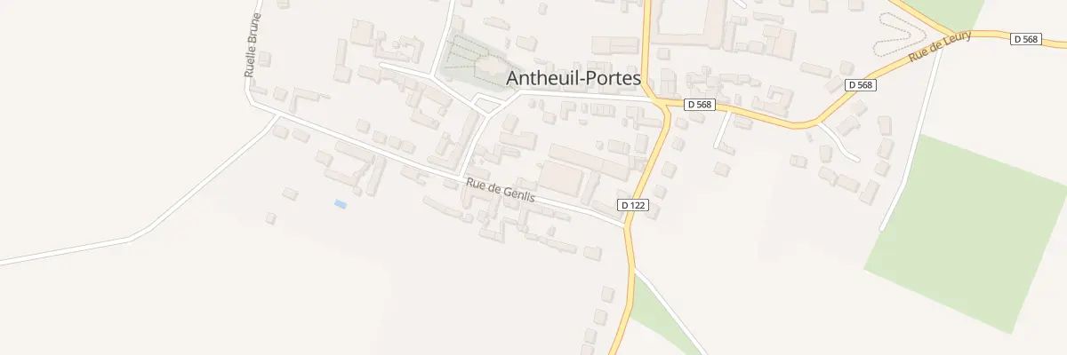 Plan du 90 Rue de Genlis à Antheuil-Portes