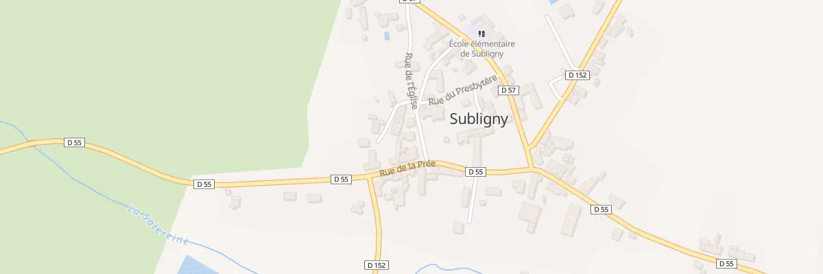 Plan du 3 Rue de l’Eglise à Subligny