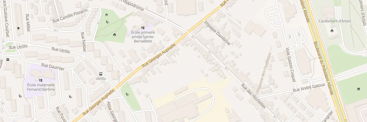 Plan du 9 Rue Georges Auphelle à Arras