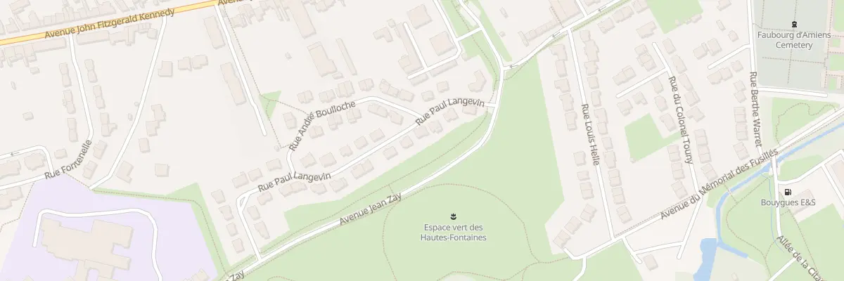 Plan du 7 Rue Paul Langevin à Arras