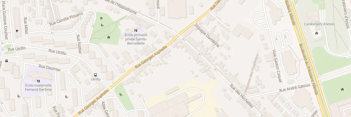 Plan du 7 Rue Georges Auphelle à Arras