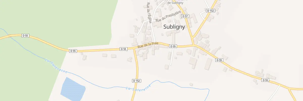 Plan du 7 Rue de la Prée à Subligny