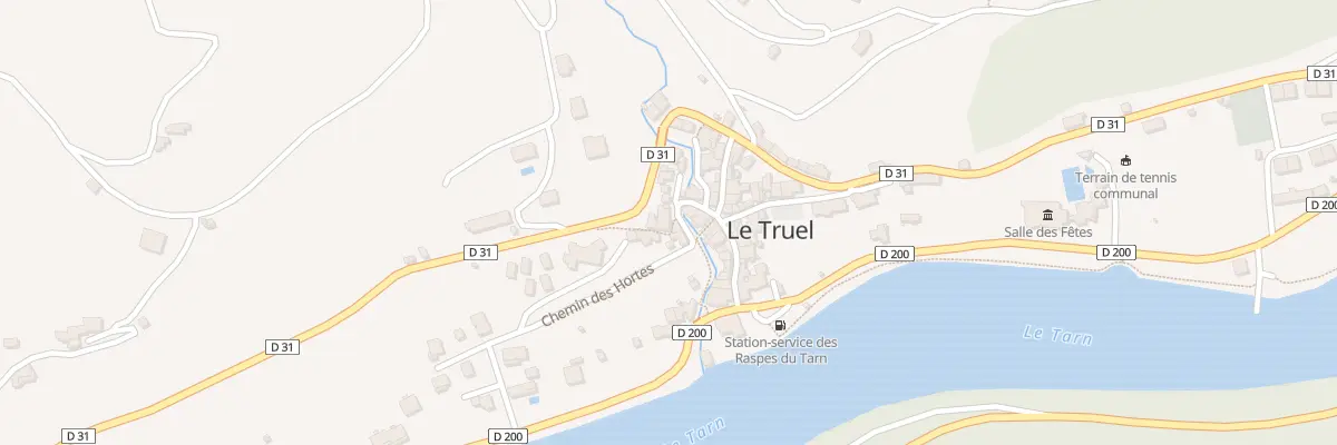 Plan du 5338 Le Truel au Truel