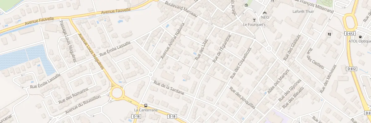 Plan du 8 Rue des Lilas à Thuir