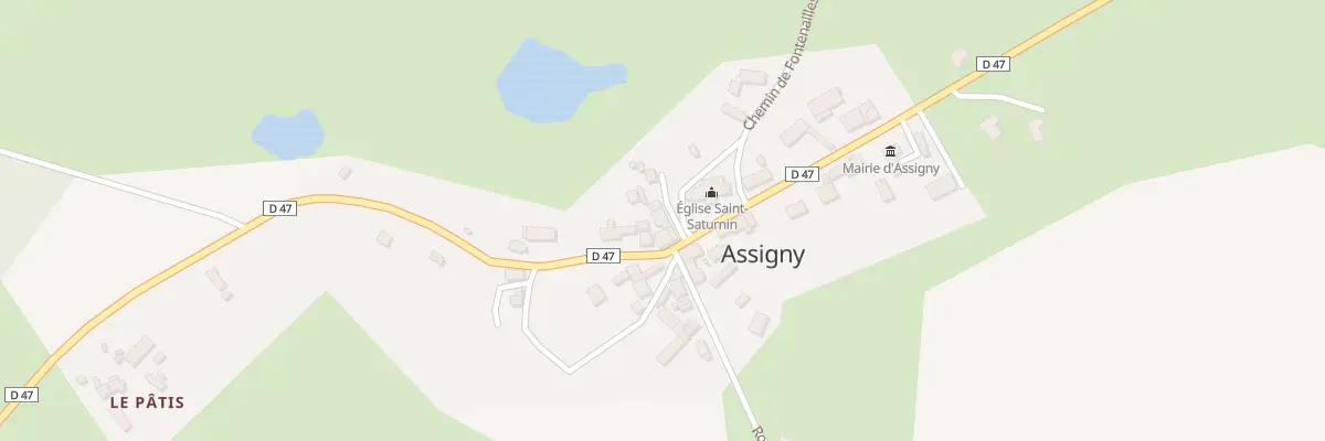 Plan du 3 Pl Saint Saturnin à Assigny