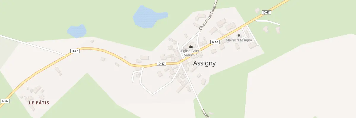 Plan du 2 Rte du Château à Assigny