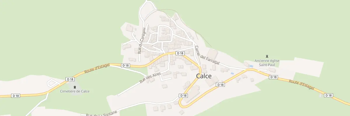 Plan du 5 Le Village à Calce