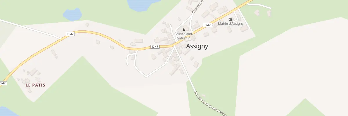 Plan du 1 Che de la Prée à Assigny