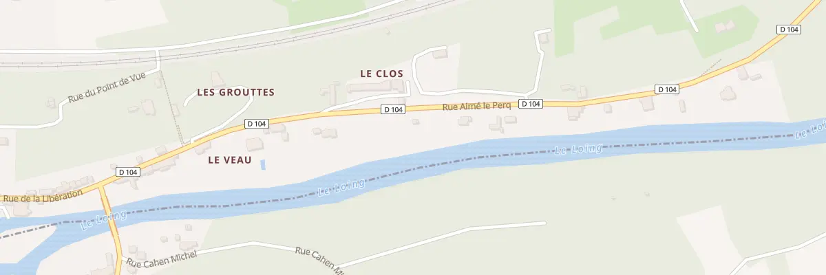Plan du 22 Rue Aimé Lepercq à Montigny-sur-Loing