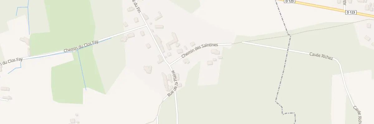 Plan du 2B Che de Saintines à Saint-Vaast-de-Longmont