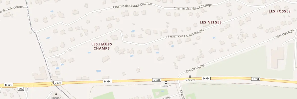 Plan du 22B Che des Fosses Rouges à Chessy