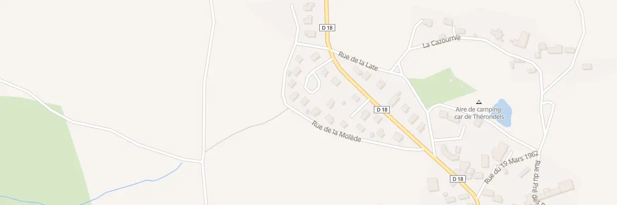 Plan du 6 Pl de la Molède à Thérondels