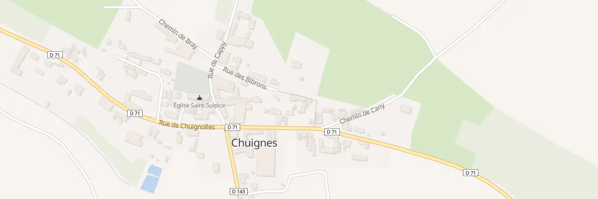 Plan du 7 Rue de Fontaine à Chuignes