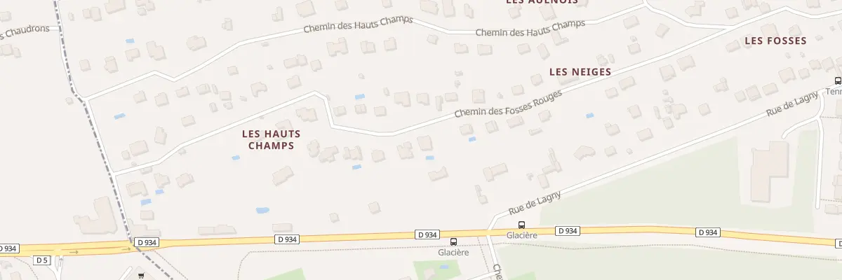 Plan du 24 Che des Fosses Rouges à Chessy